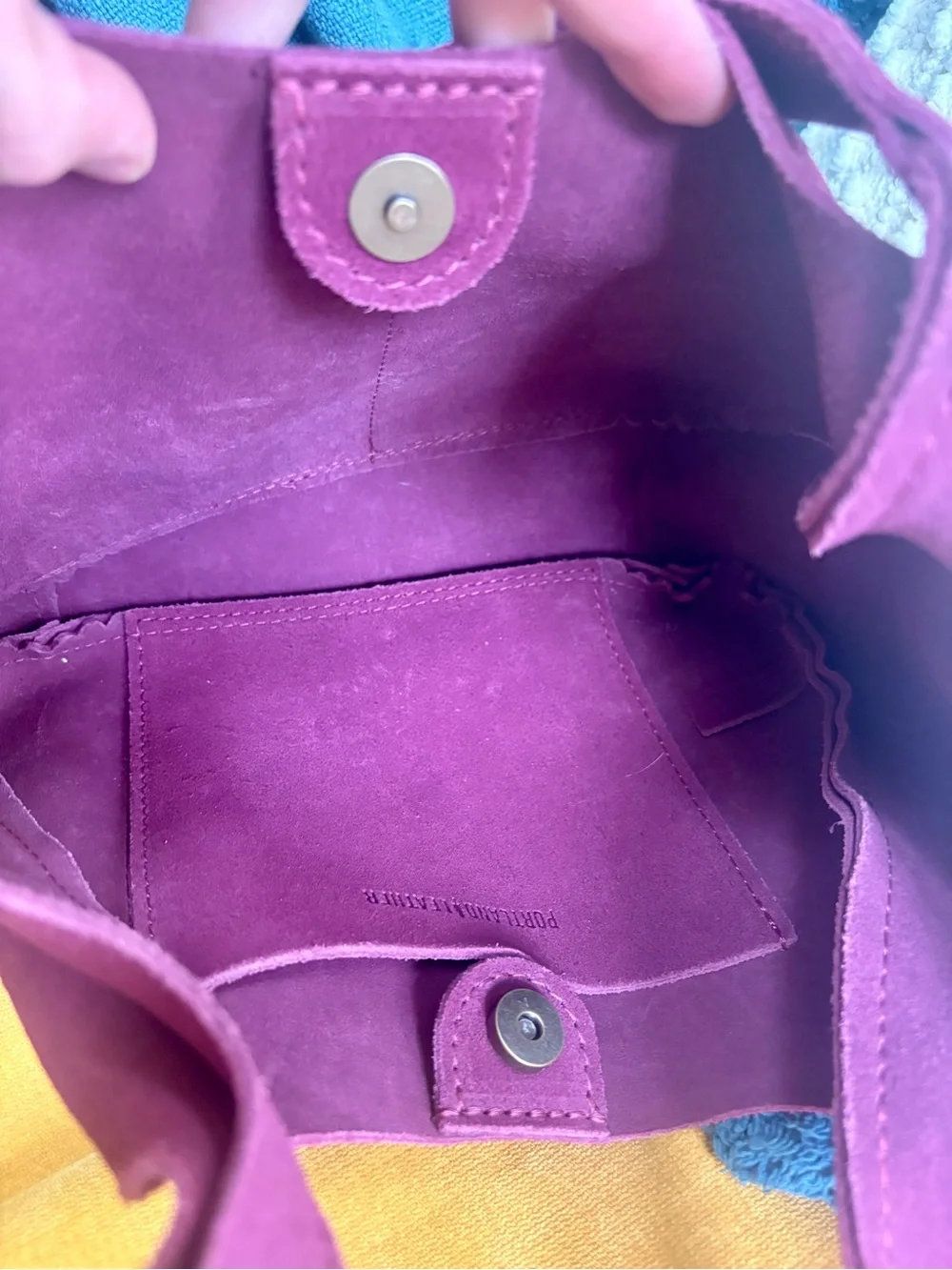 Portland Leather Superbloom Suede Shoulder Bag